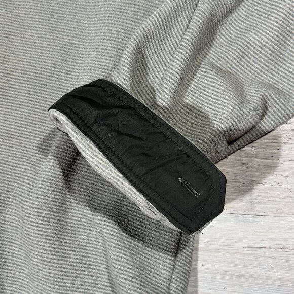 Eddie Bauer Men's Sz XL Metal Button Up Shirt Soft Fleece Long‎ Sleeve Flip Cuff - Picture 2 of 10
